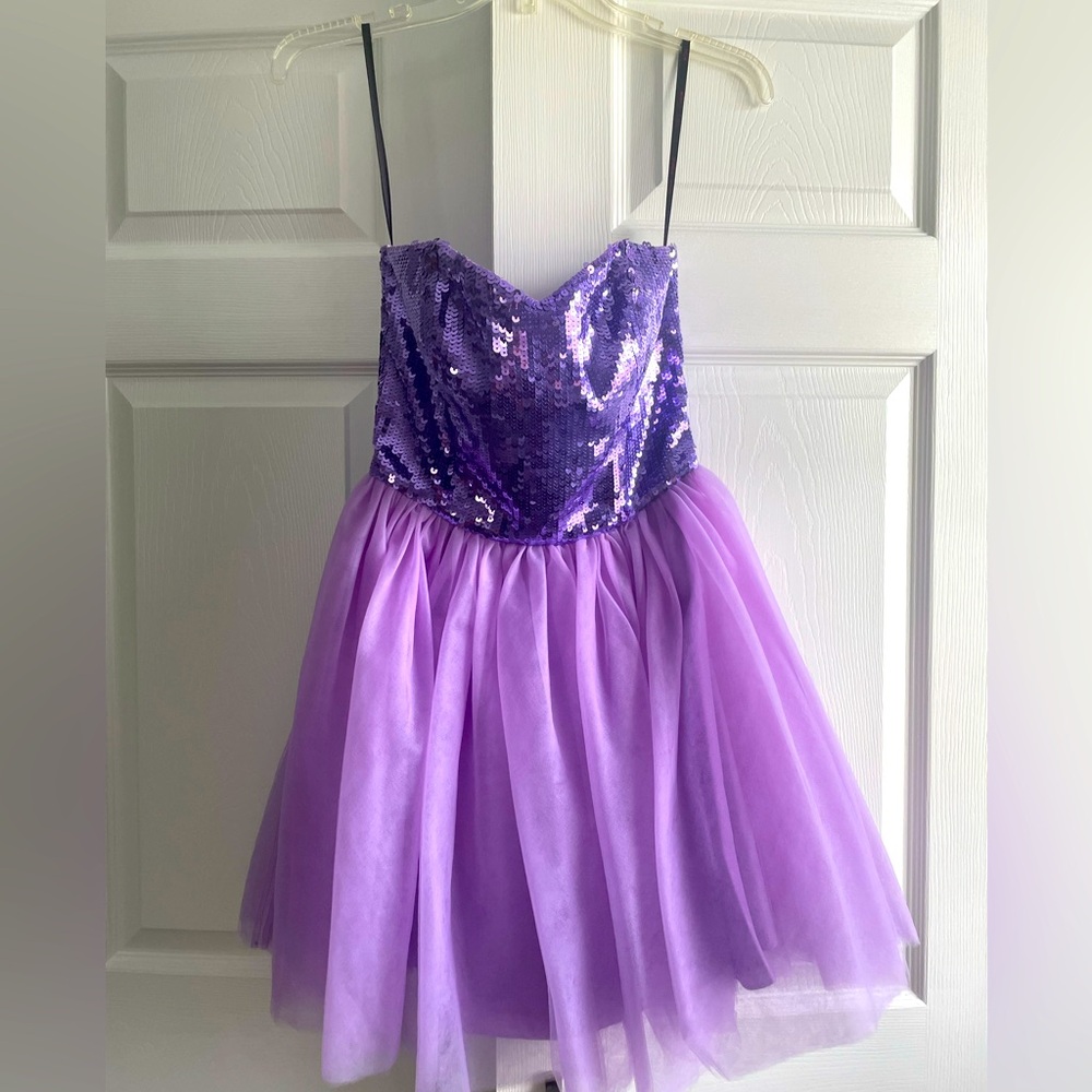 Betsy Johnson Purple Mini Dress